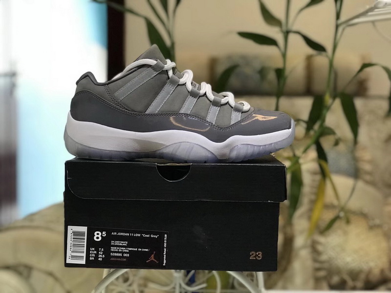 Authentic Air Jordan 11 Low “Cool Grey”